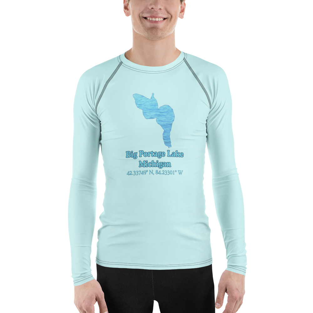 Big Portage Lake Men's Rash Guard / Swim Shirt
