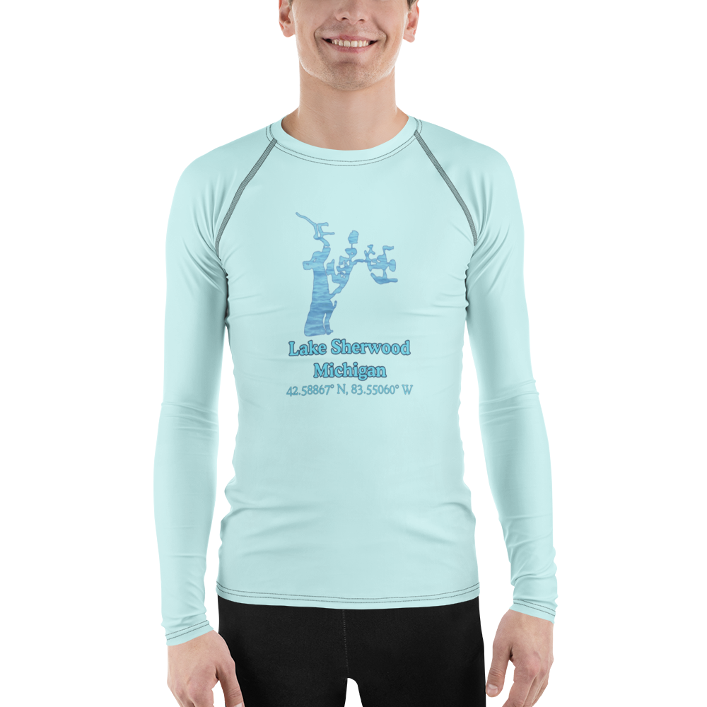 Lake Sherwood Men's Rash Guard / Swim Shirt