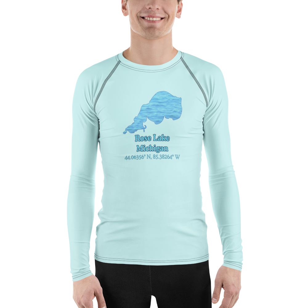 Rose Lake Men's Rash Guard / Swim Shirt