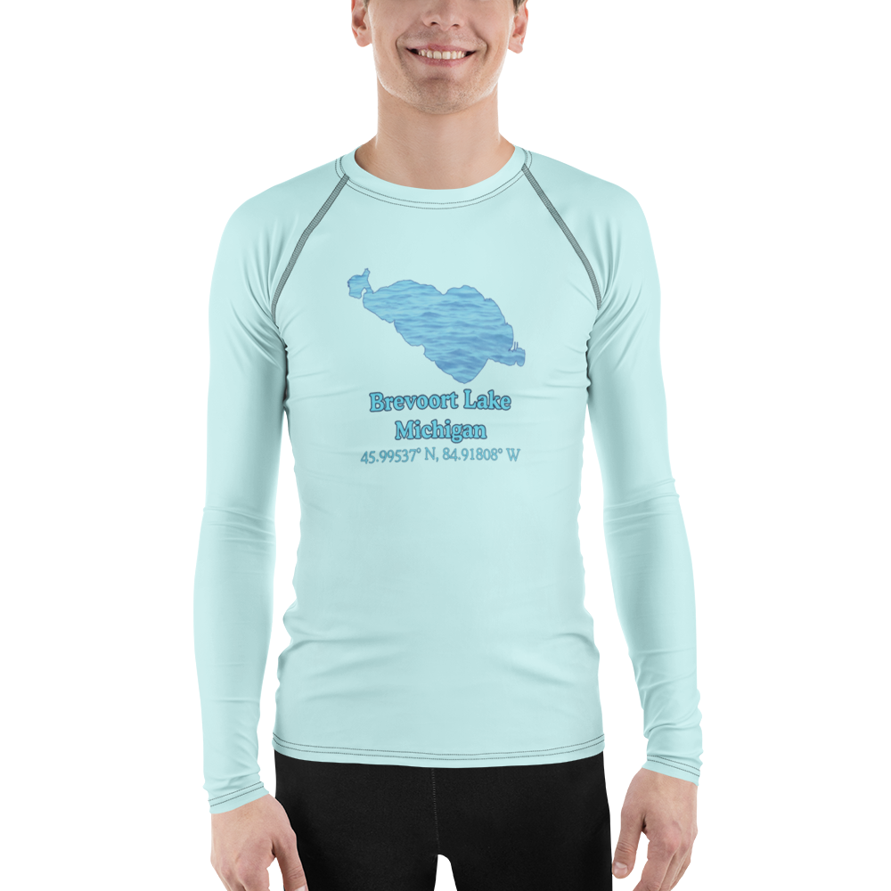 Brevoort Lake Men's Rash Guard / Swim Shirt