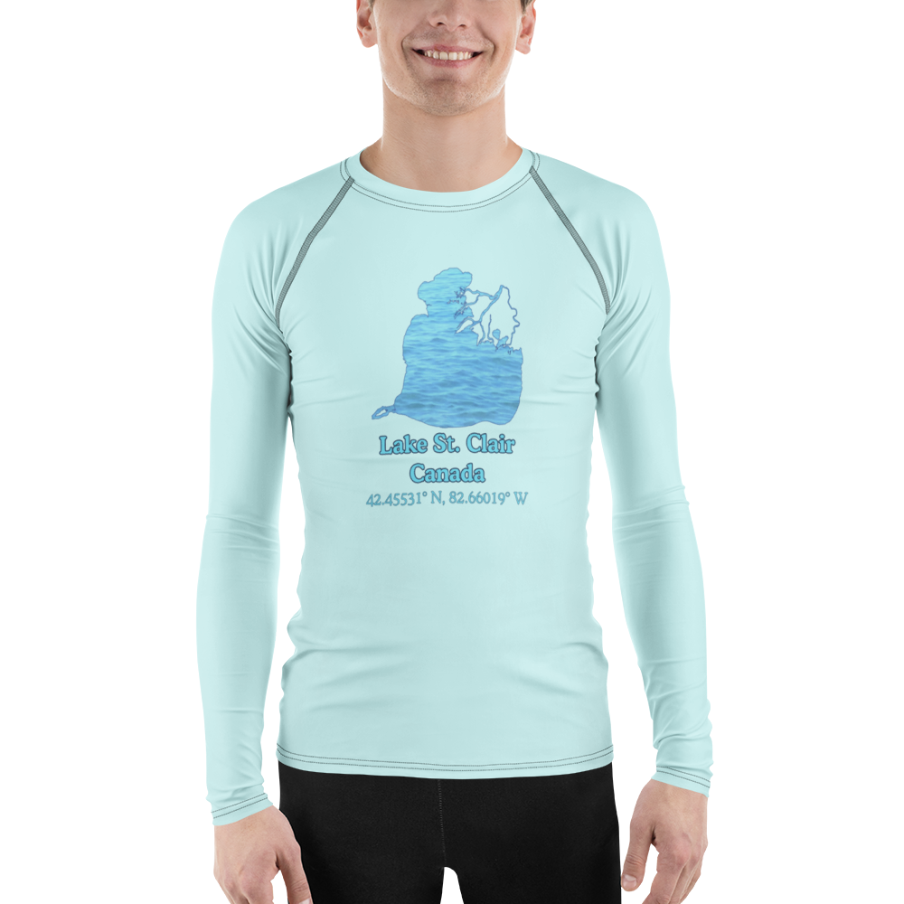 Lake St. Clair Men's Rash Guard / Swim Shirt