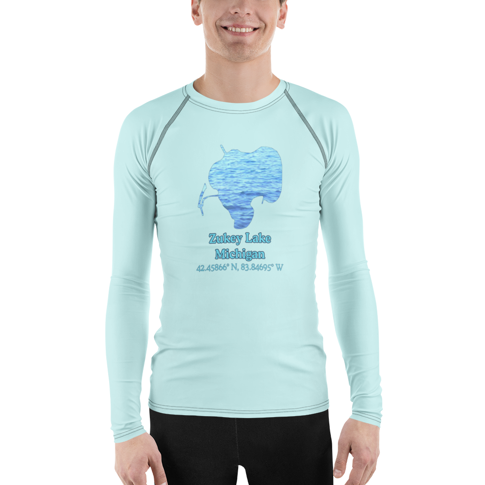 Zukey Lake Men's Rash Guard / Swim Shirt