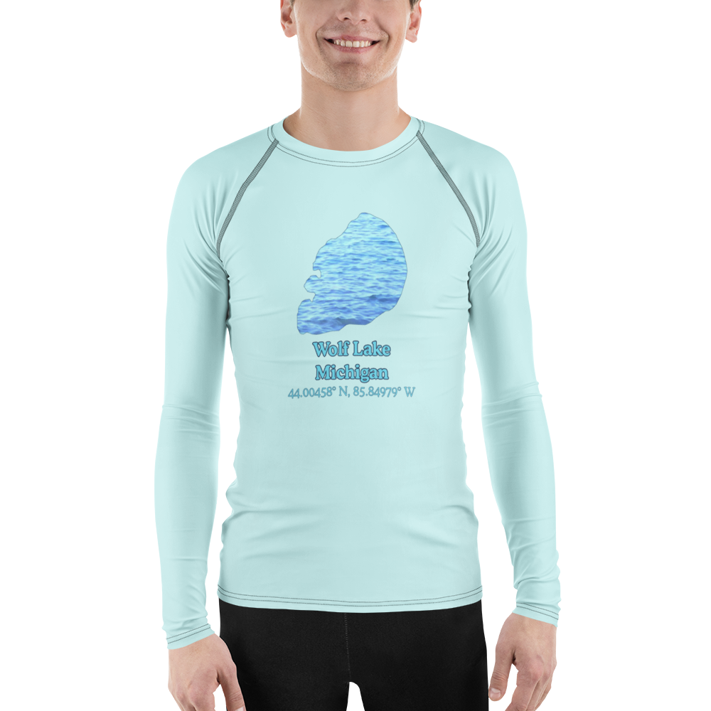 Wolf Lake Men's Rash Guard / Swim Shirt