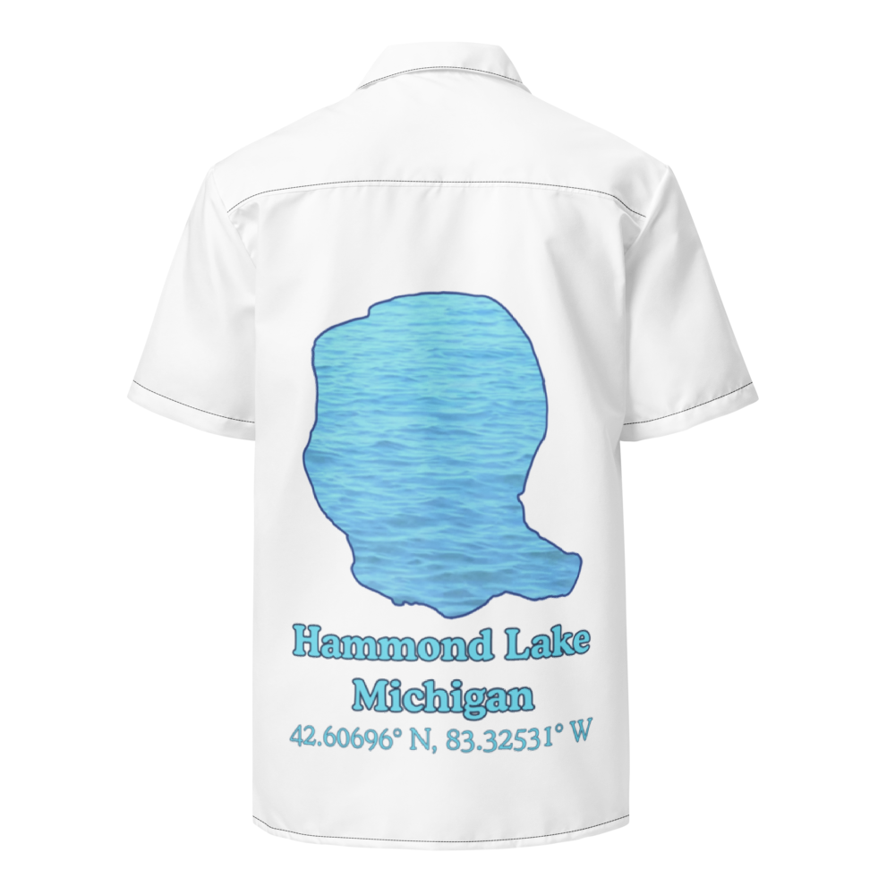 Hammond Lake Button Down Shirt with over-sized print