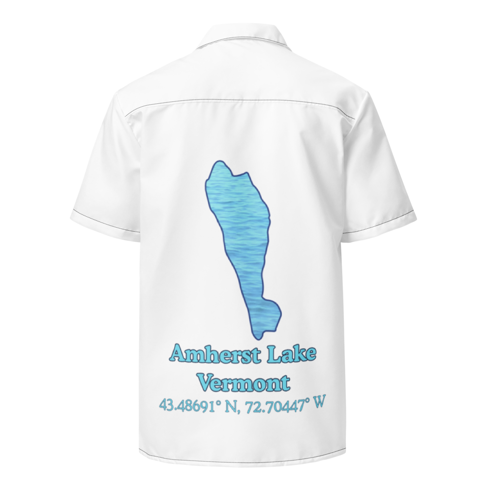 Amherst Lake Button Down Shirt with over-sized print