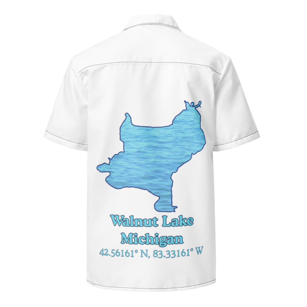 Walnut Lake Button Down Shirt with over-sized print