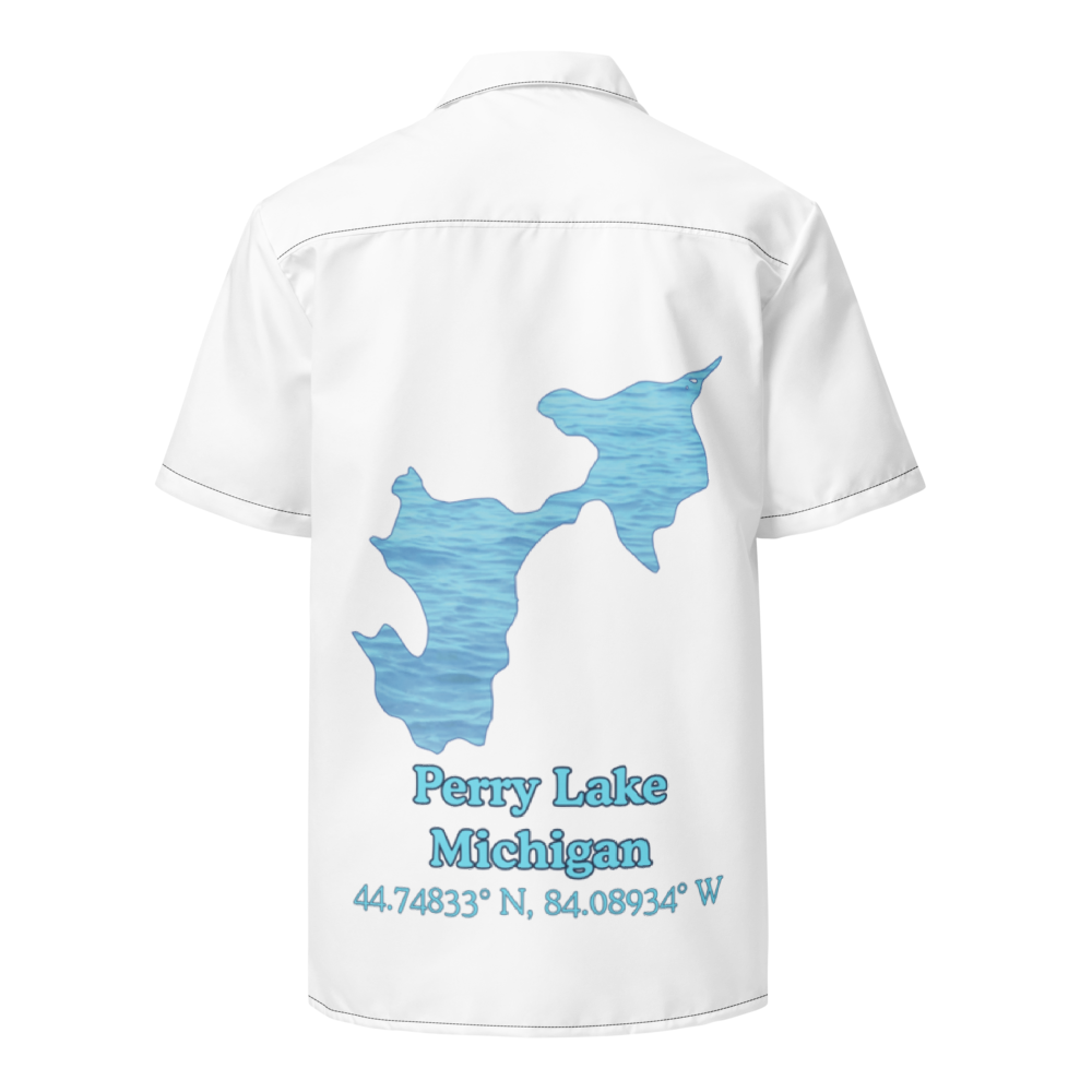 Perry Lake Button Down Shirt with over-sized print
