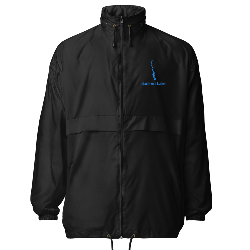 Sanford Lake Embroidered Windbreaker (Full Zip front)