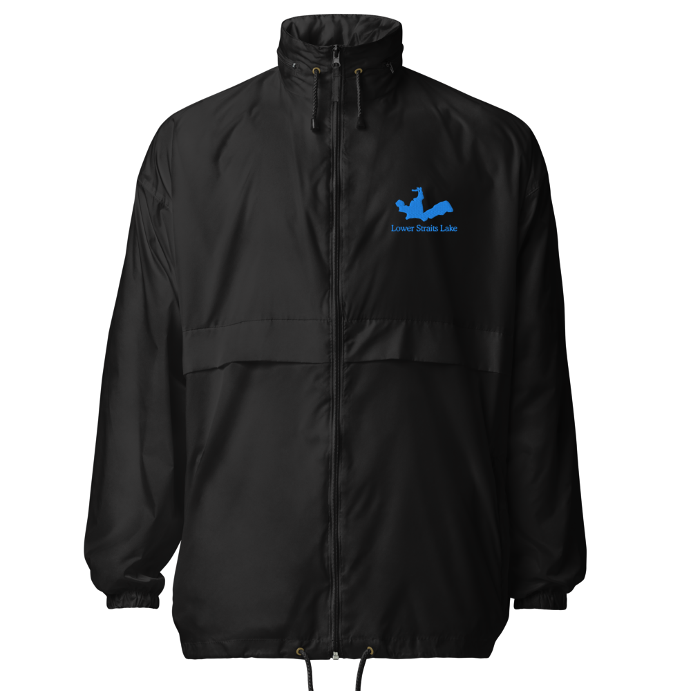 Lower Straits Lake Embroidered Windbreaker (Full Zip front)
