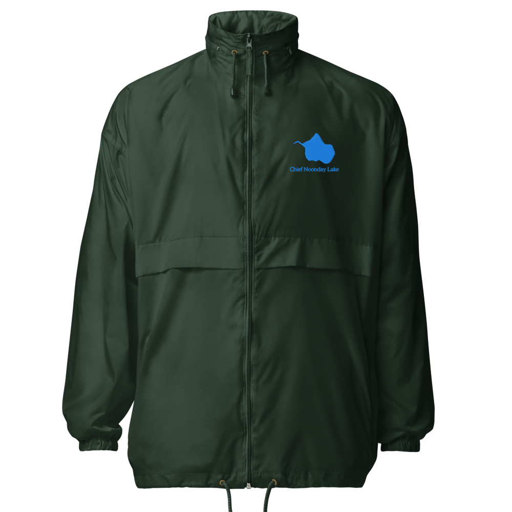 Chief Noonday Lake Embroidered Windbreaker (Full Zip front)