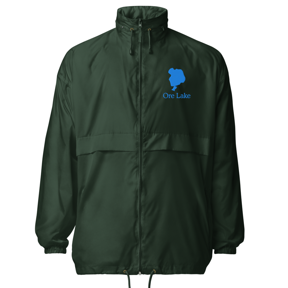 Ore Lake Embroidered Windbreaker (Full Zip front)