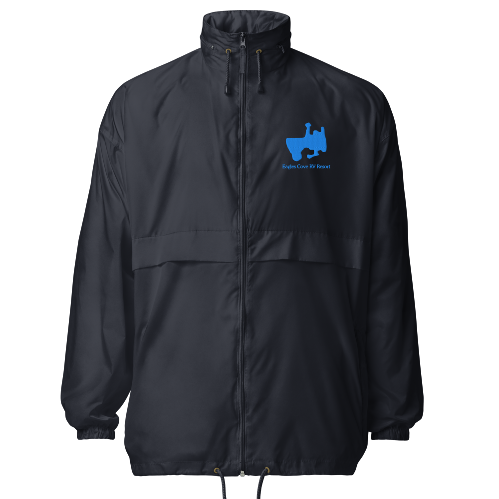 Eagles Cove RV Resort Embroidered Windbreaker (Full Zip front)