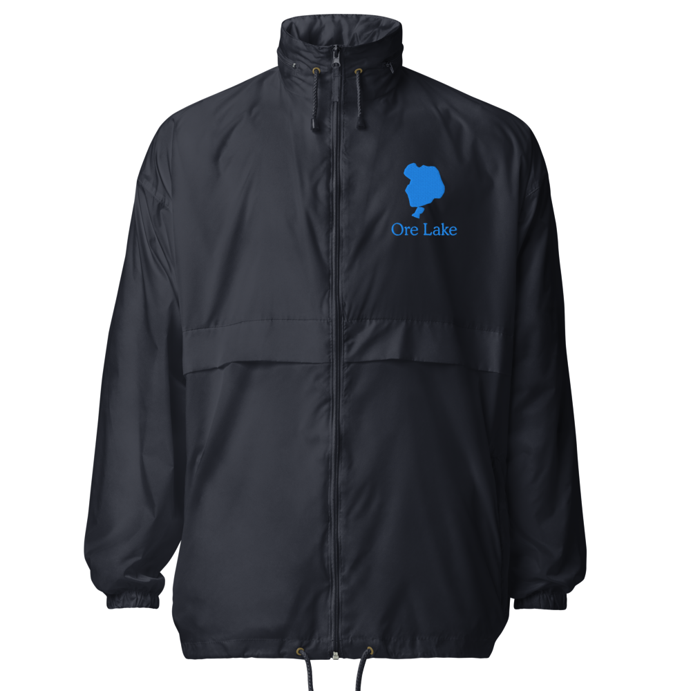 Ore Lake Embroidered Windbreaker (Full Zip front)