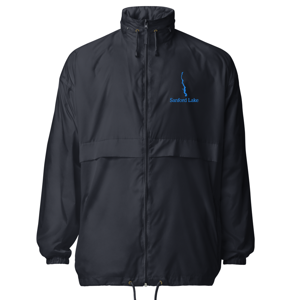 Sanford Lake Embroidered Windbreaker (Full Zip front)