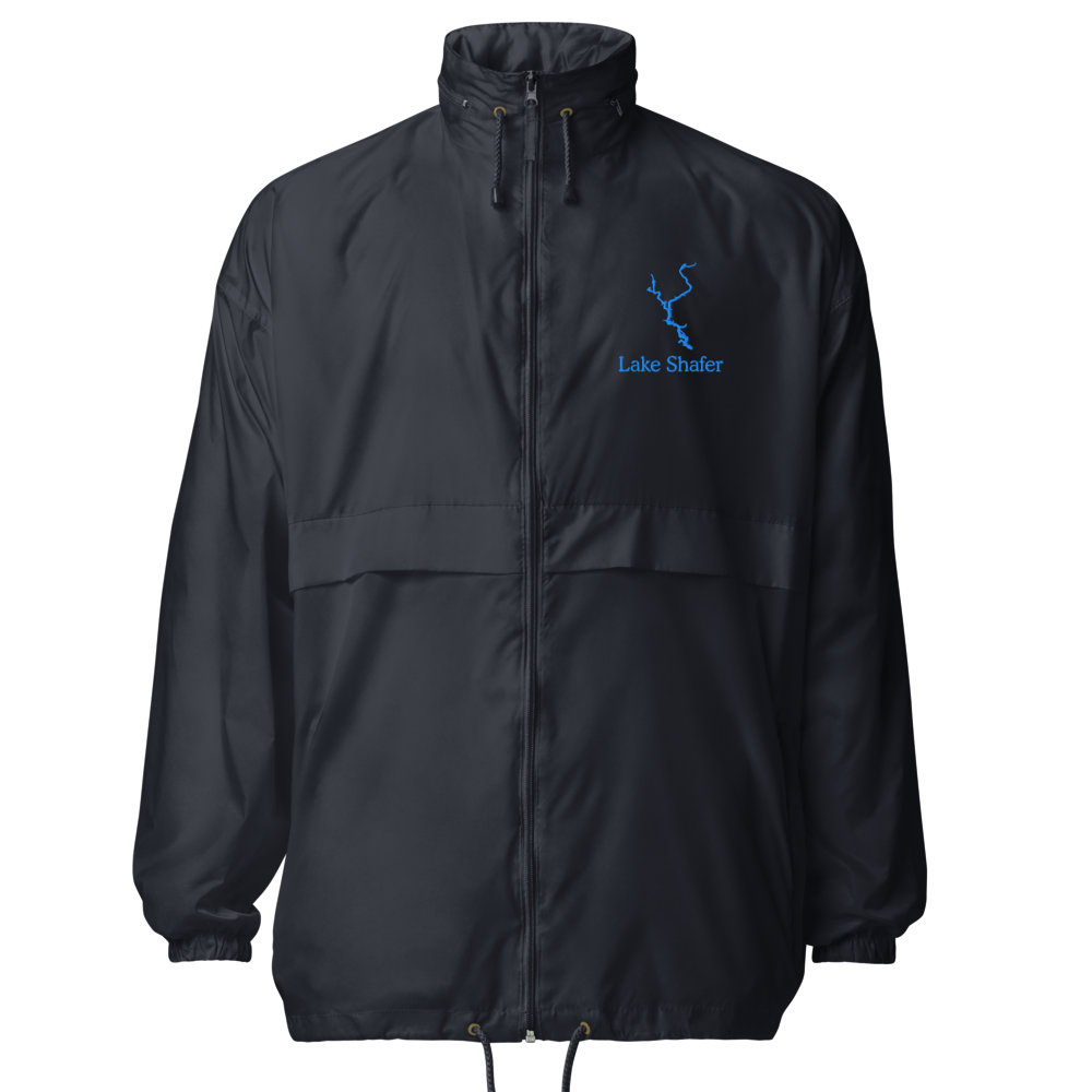 Lake Shafer Embroidered Windbreaker (Full Zip front)