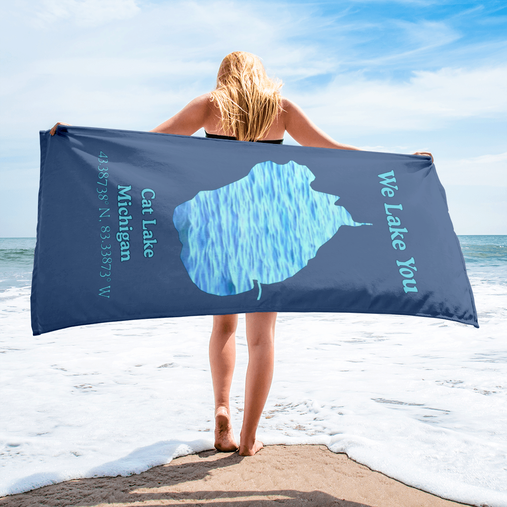 Cat Lake Beach Towel