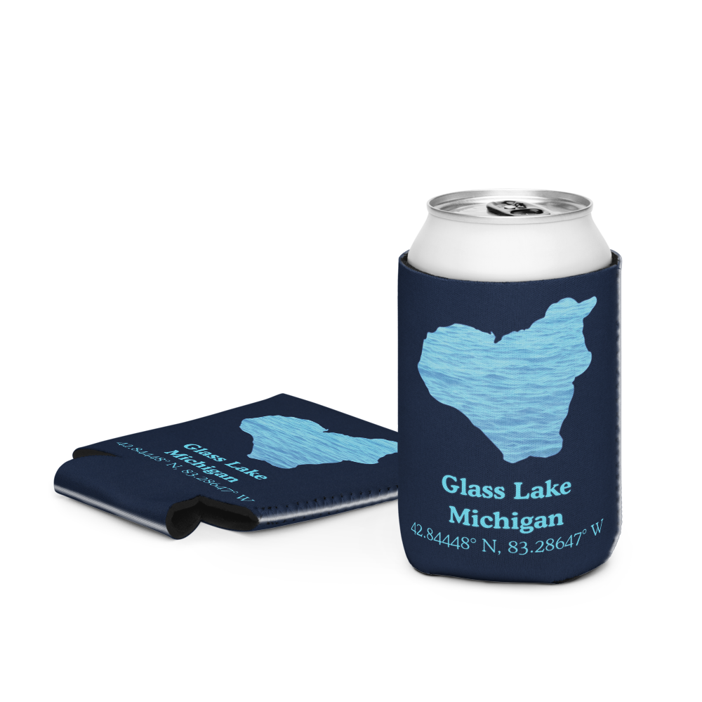 Glass Lake Can Cooler (Regular & Slim Sizes)