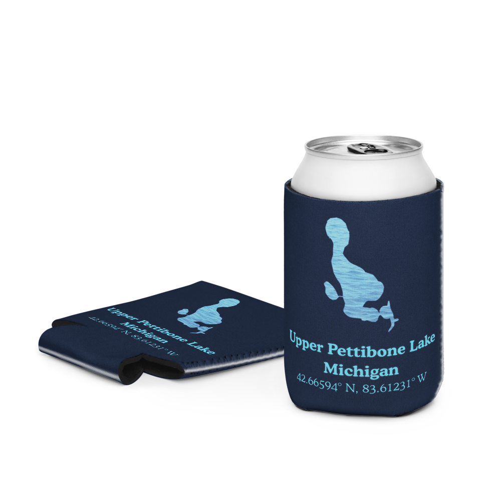 Upper Pettibone Lake Can Cooler (Regular & Slim Sizes)
