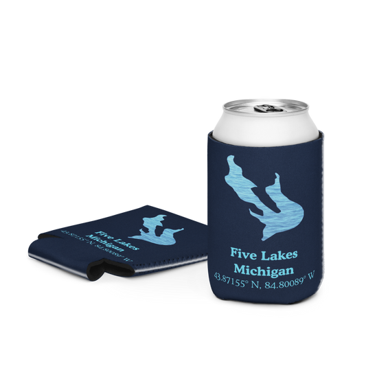 Five Lakes Can Cooler (Regular & Slim Sizes)