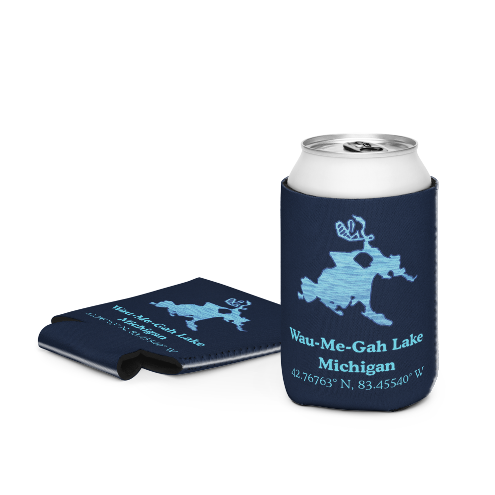 Wau-Me-Gah Lake Can Cooler (Regular & Slim Sizes)