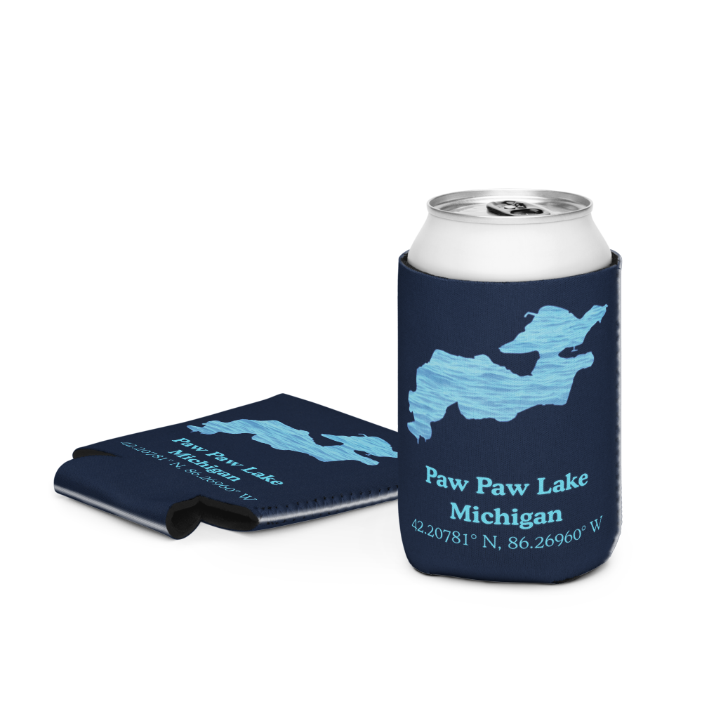Paw Paw Lake Can Cooler (Regular & Slim Sizes)