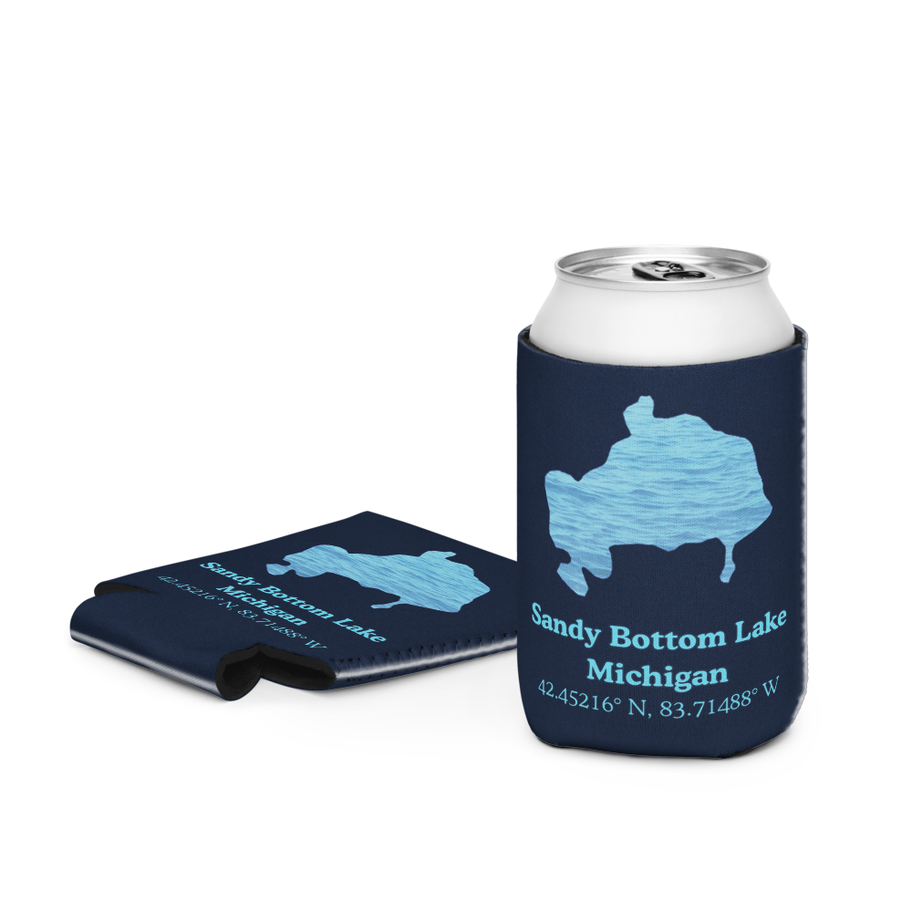 Sandy Bottom Lake Can Cooler (Regular & Slim Sizes)