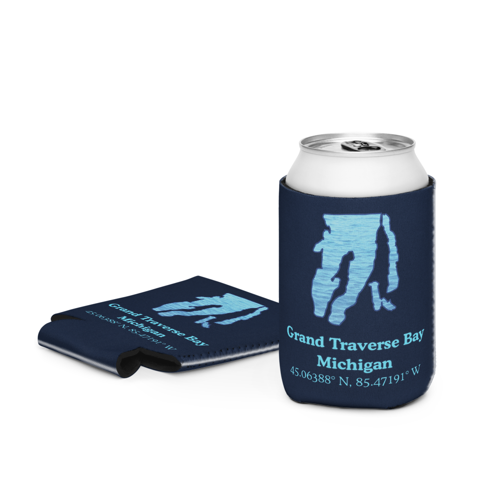 Grand Traverse Bay Can Cooler (Regular & Slim Sizes)