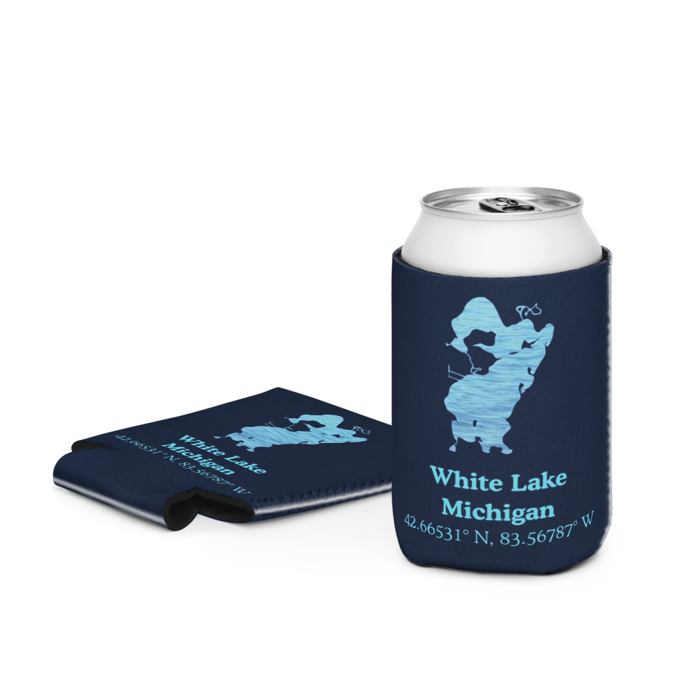White Lake Can Cooler (Regular & Slim Sizes)
