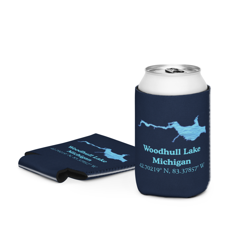 Woodhull Lake Can Cooler (Regular & Slim Sizes)