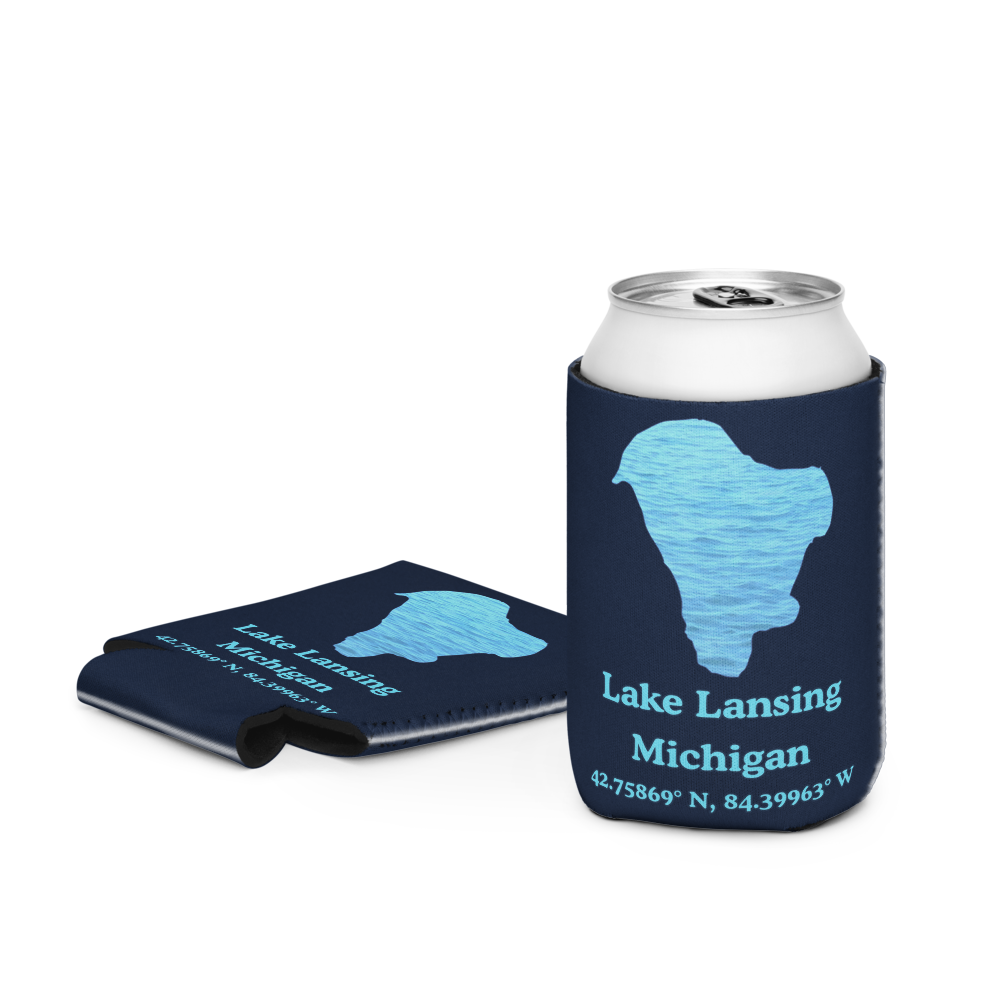 Lake Lansing Can Cooler (Regular & Slim Sizes)