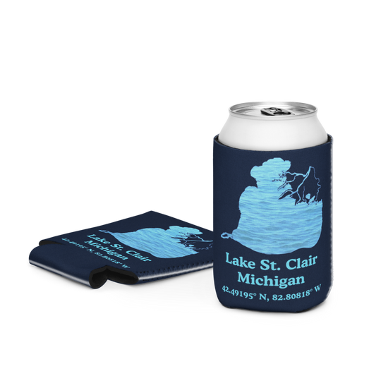 Lake St. Clair Can Cooler (Regular & Slim Sizes)