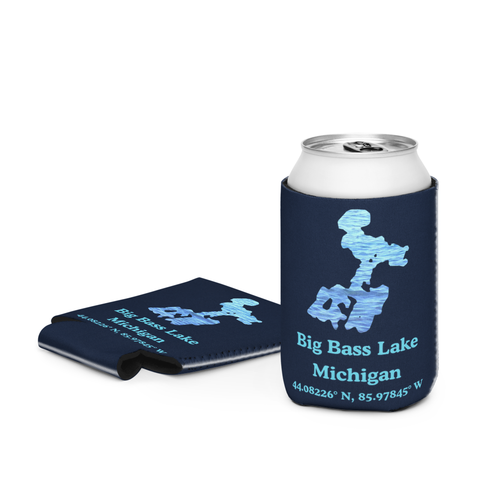 Big Bass Lake Can Cooler (Regular & Slim Sizes)
