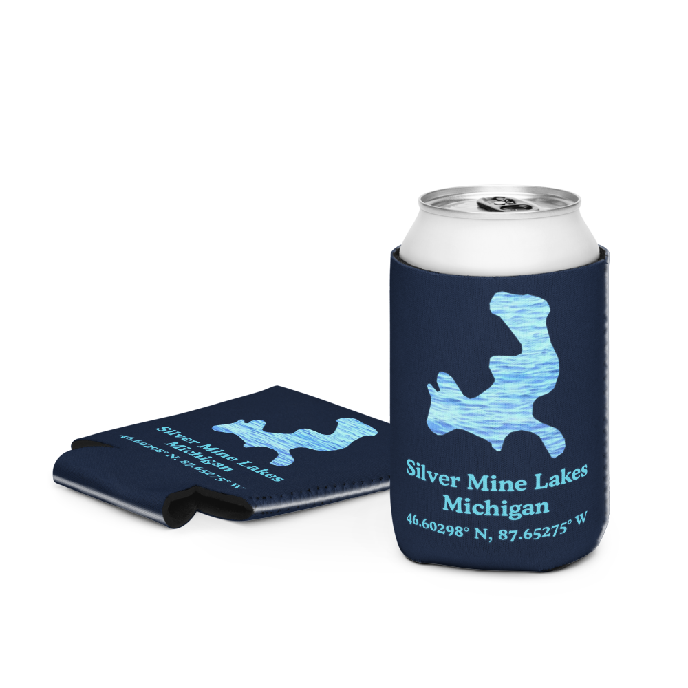 Silver Mine Lakes Can Cooler (Regular & Slim Sizes)