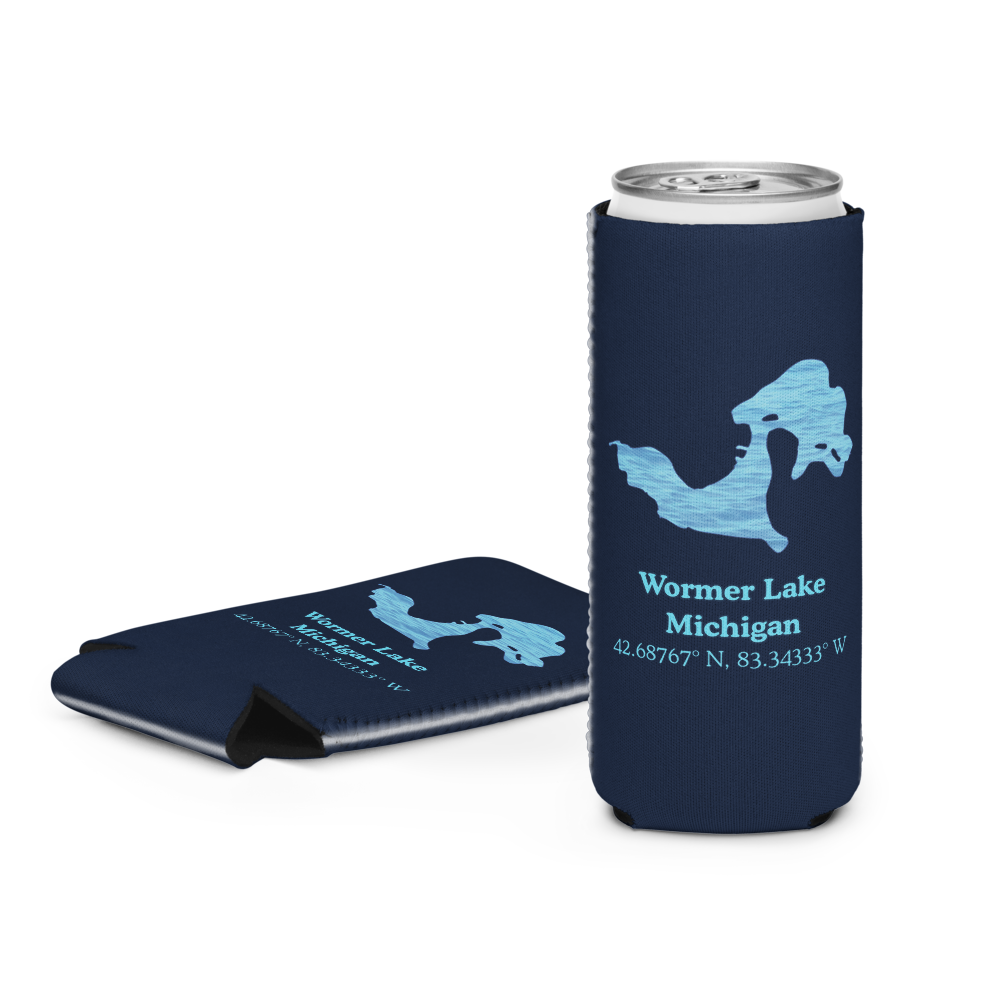 Wormer Lake Can Cooler (Regular & Slim Sizes)