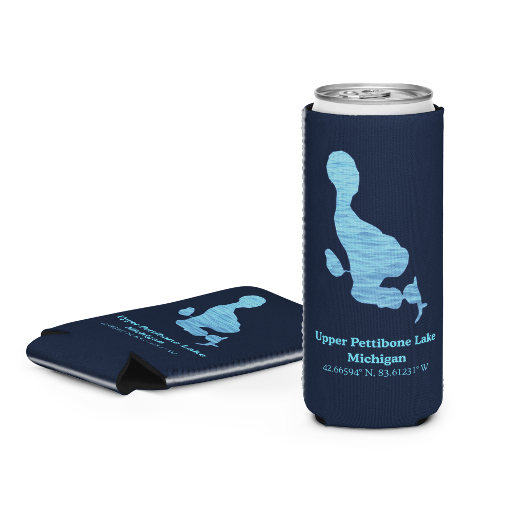 Upper Pettibone Lake Can Cooler (Regular & Slim Sizes)