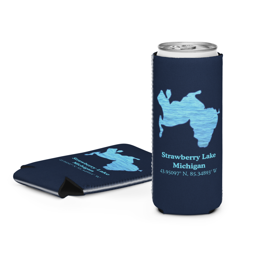 Strawberry Lake Can Cooler (Regular & Slim Sizes)
