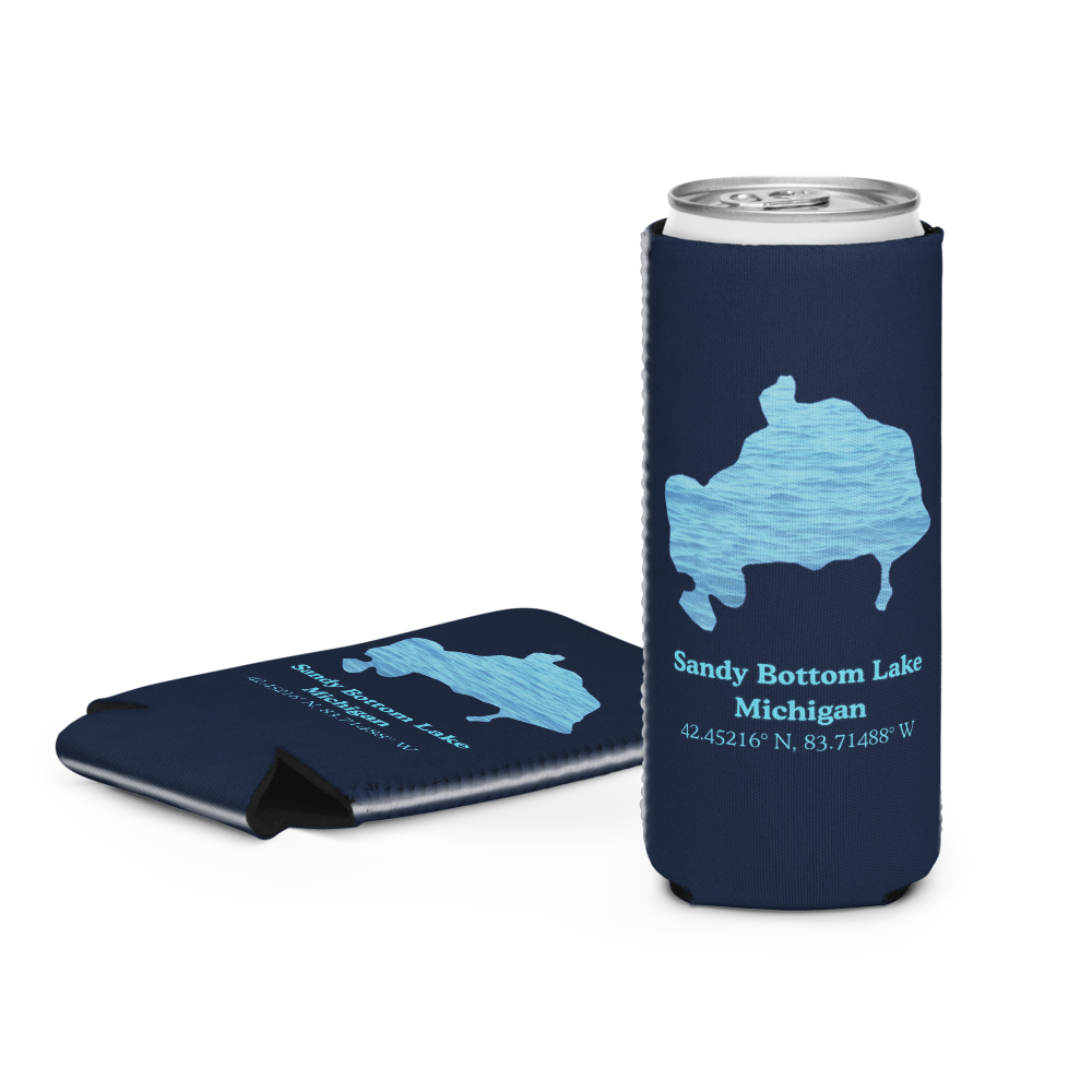 Sandy Bottom Lake Can Cooler (Regular & Slim Sizes)