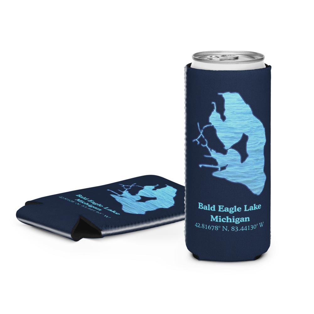 Bald Eagle Lake Can Cooler (Regular & Slim Sizes)