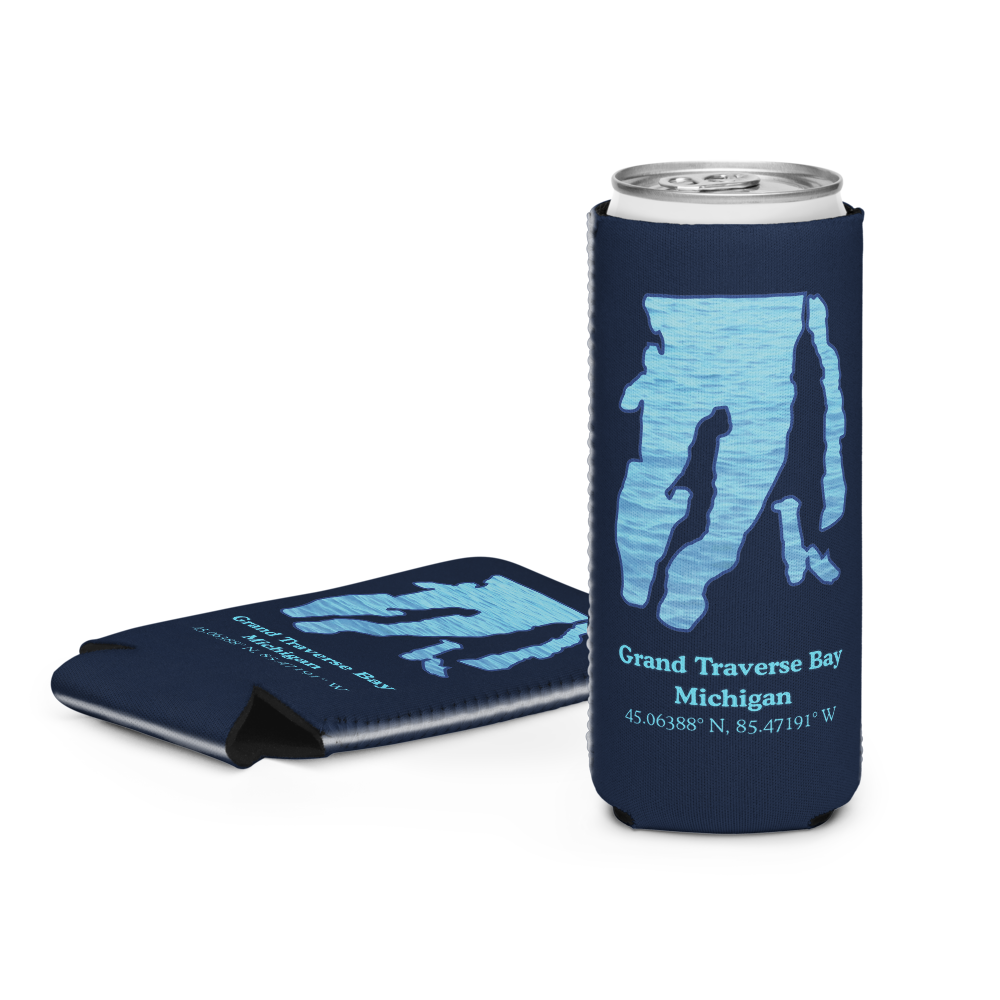 Grand Traverse Bay Can Cooler (Regular & Slim Sizes)
