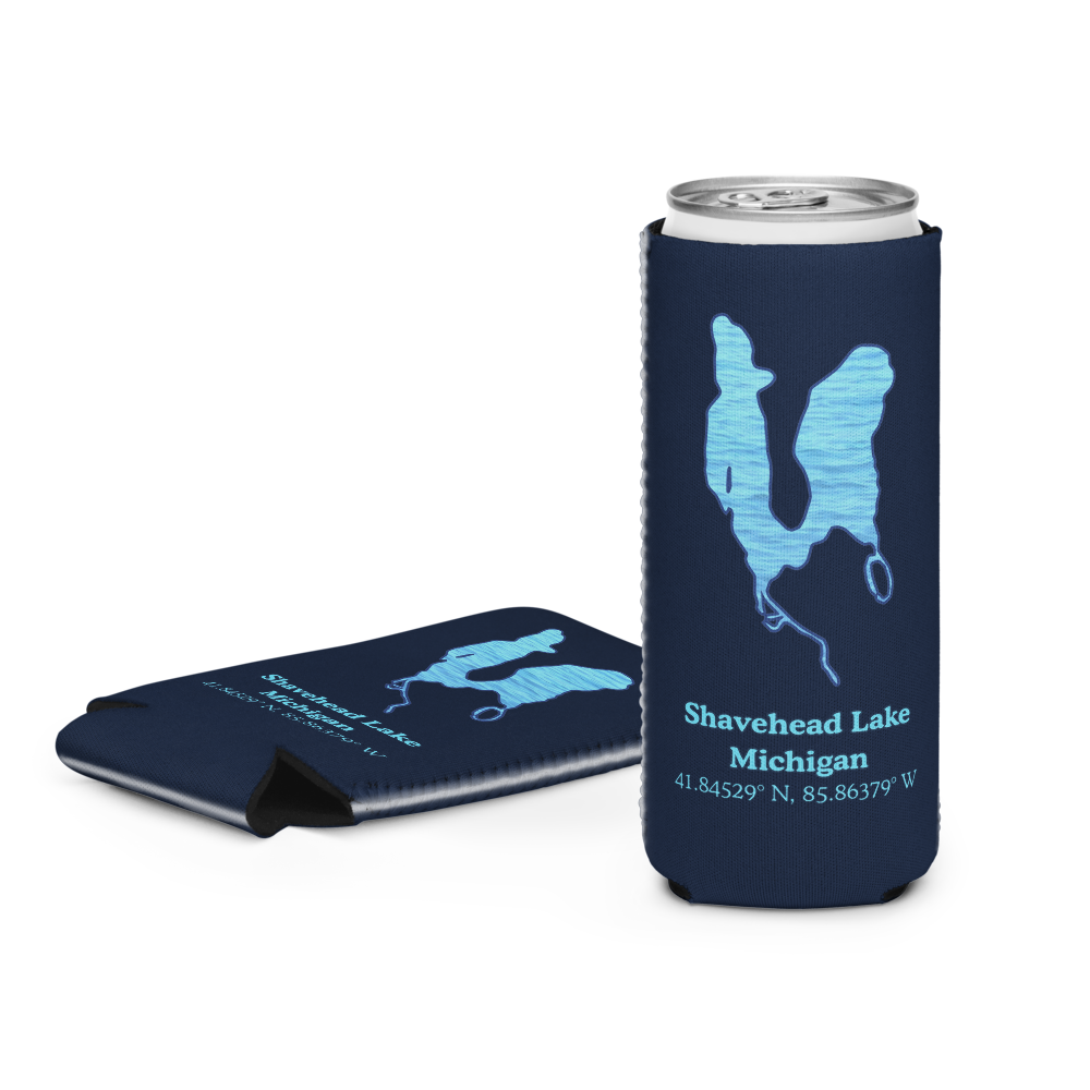 Shavehead Lake Can Cooler (Regular & Slim Sizes)
