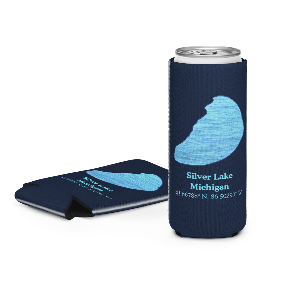 Silver Lake Can Cooler (Regular & Slim Sizes)