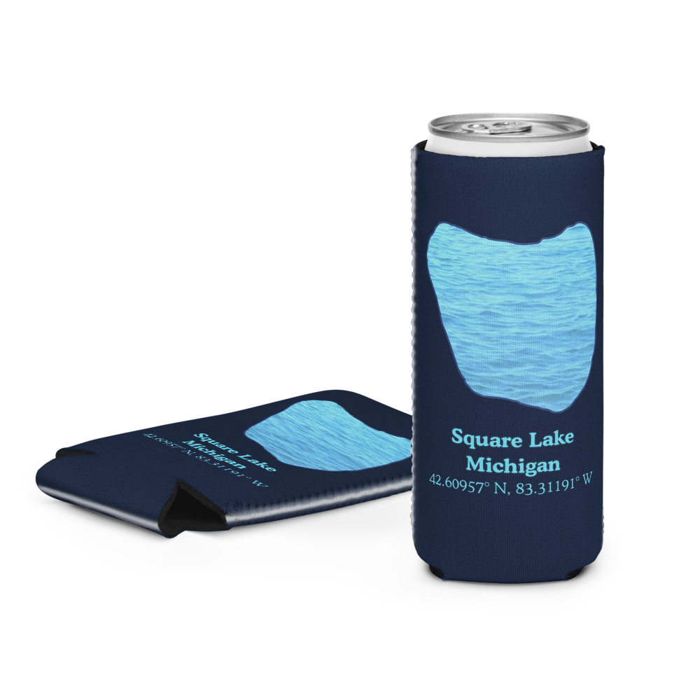 Square Lake Can Cooler (Regular & Slim Sizes)
