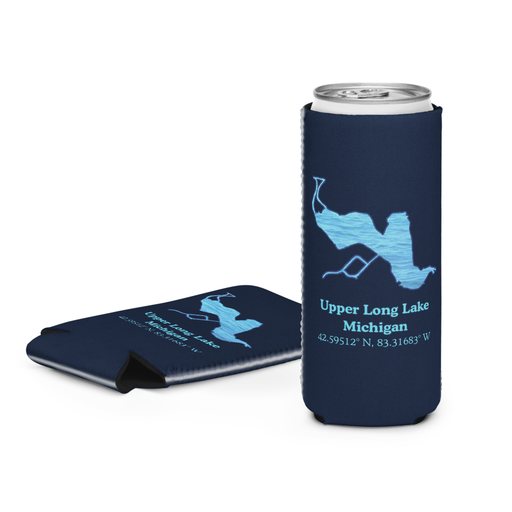 Upper Long Lake Can Cooler (Regular & Slim Sizes)