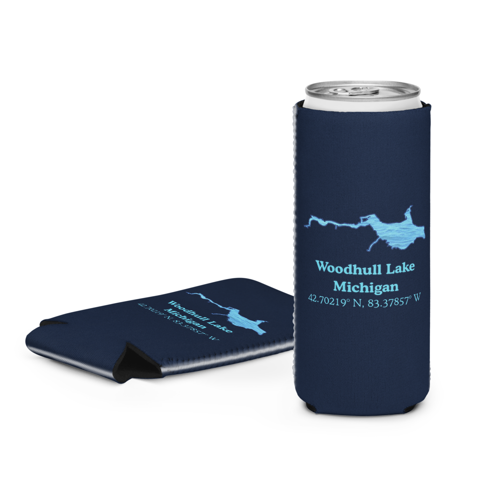 Woodhull Lake Can Cooler (Regular & Slim Sizes)