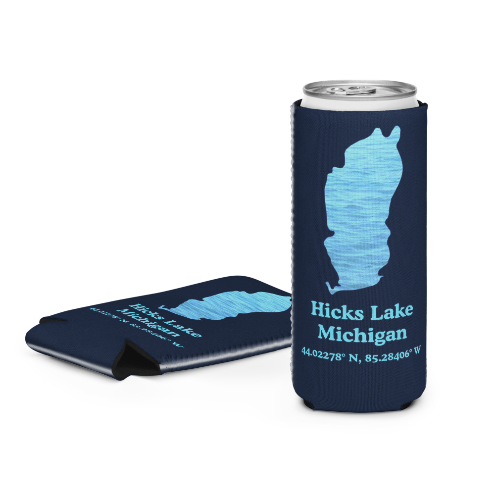 Hicks Lake Can Cooler (Regular & Slim Sizes)
