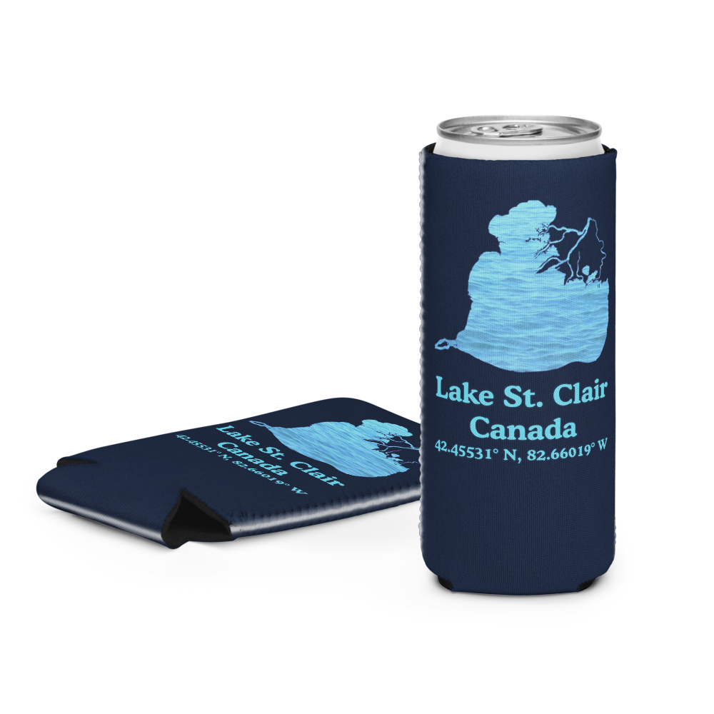 Lake St. Clair Can Cooler (Regular & Slim Sizes)