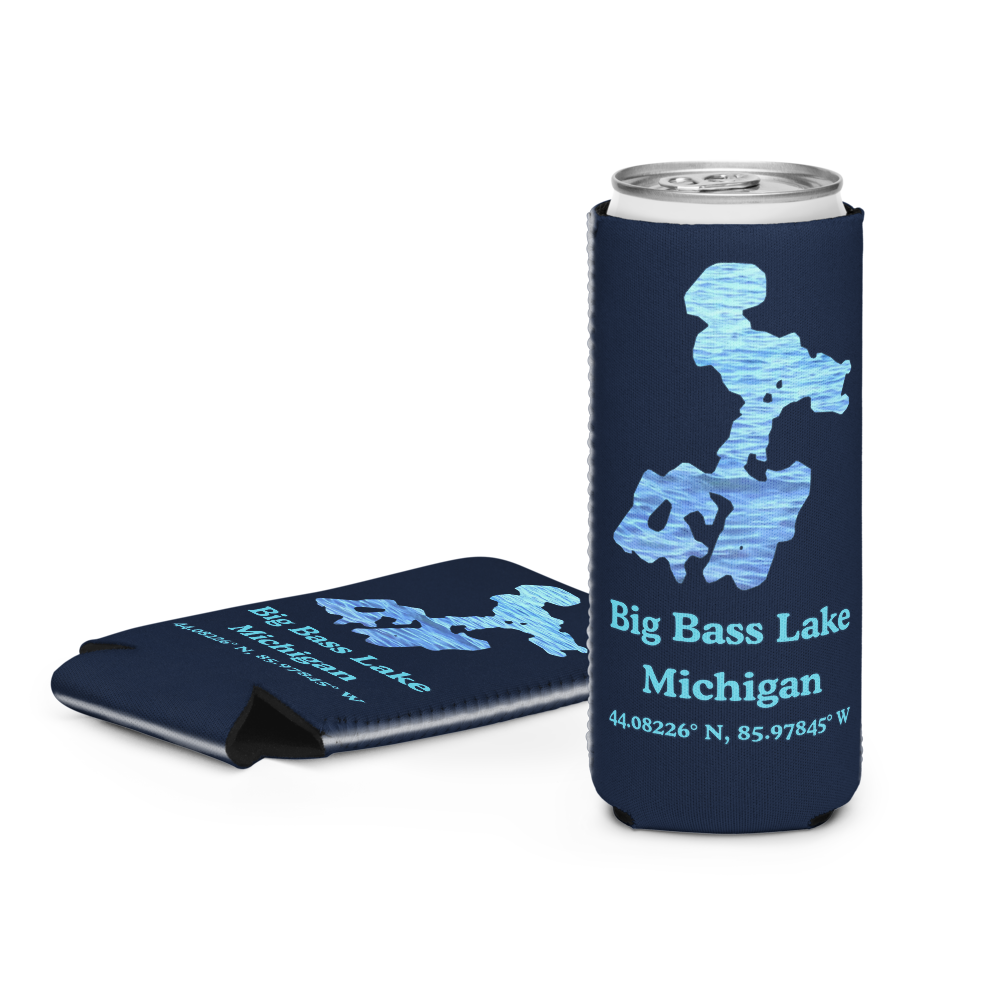 Big Bass Lake Can Cooler (Regular & Slim Sizes)