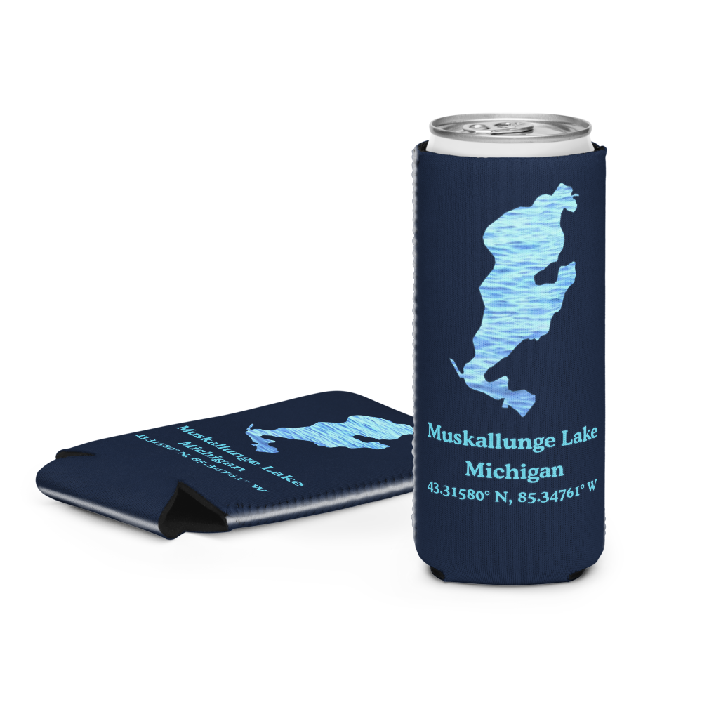Muskallunge Lake Can Cooler (Regular & Slim Sizes)