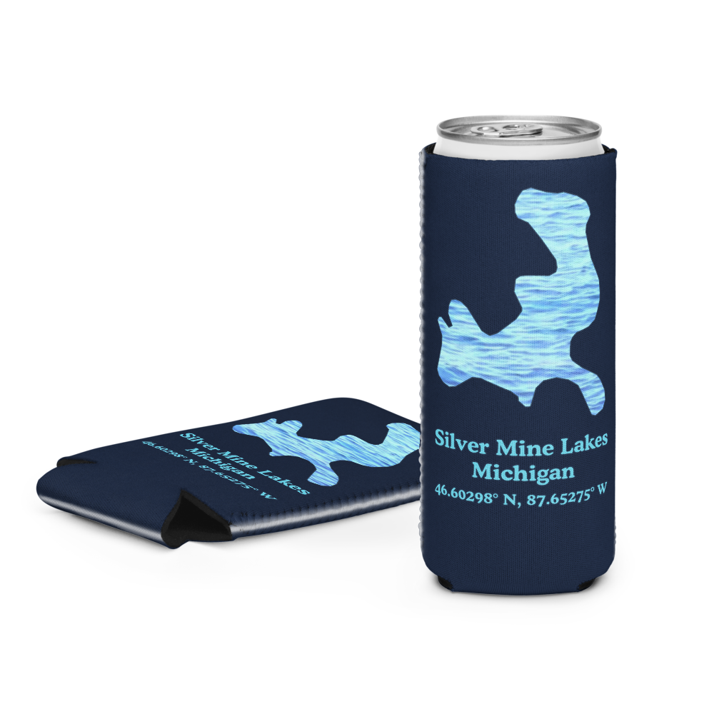 Silver Mine Lakes Can Cooler (Regular & Slim Sizes)