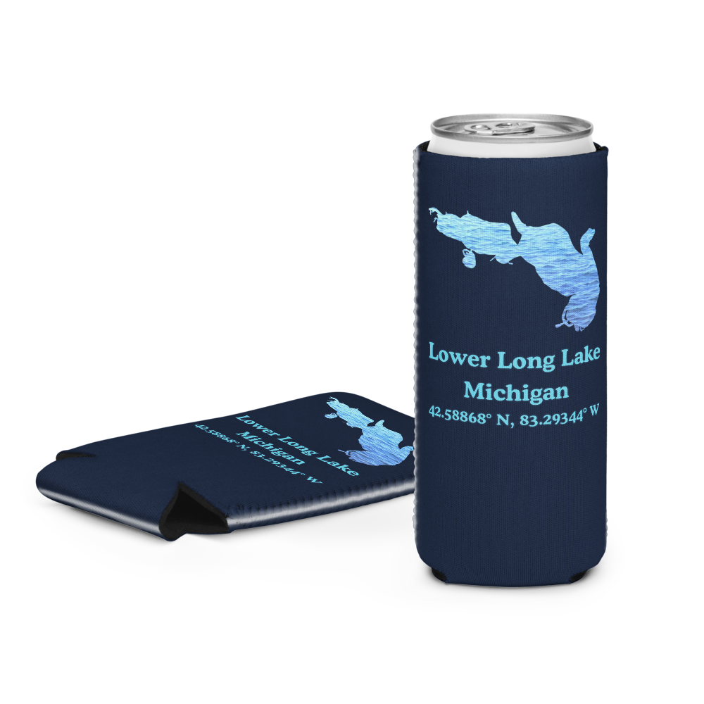 Lower Long Lake Can Cooler (Regular & Slim Sizes)